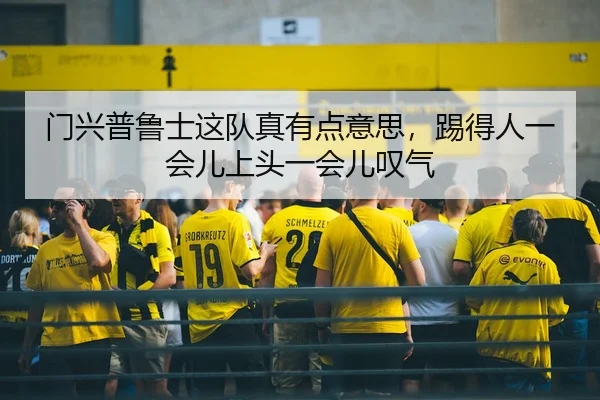 门兴普鲁士这队真有点意思，踢得人一会儿上头一会儿叹气